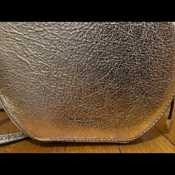 Henri Bendel Mini Hatbox Crackle Metallic Bag - Picture 4 of 4